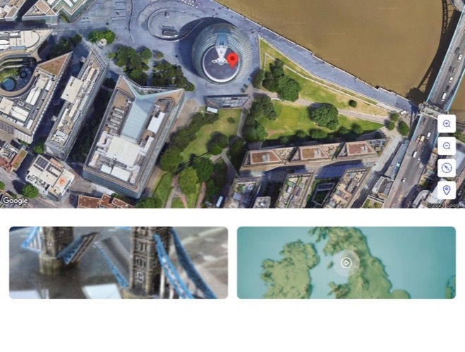 3D map of London with favorites